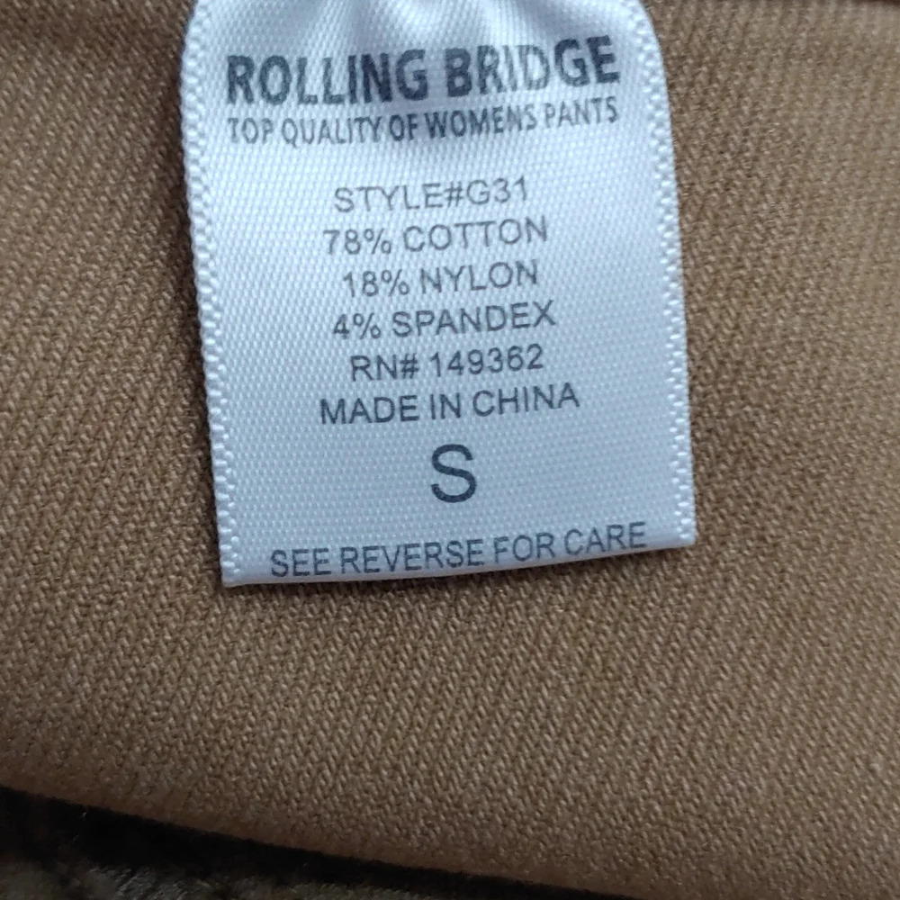 Rolling Bridge Women's Size Small Tan Jegging